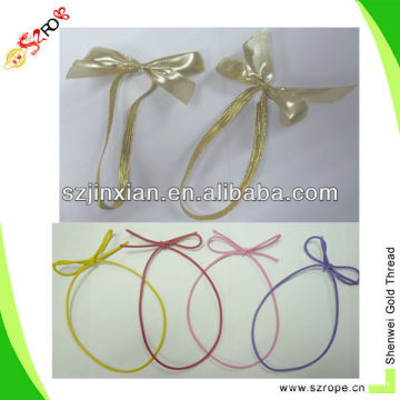 Golden/Silver Elastic Bow for Gift Box packaging